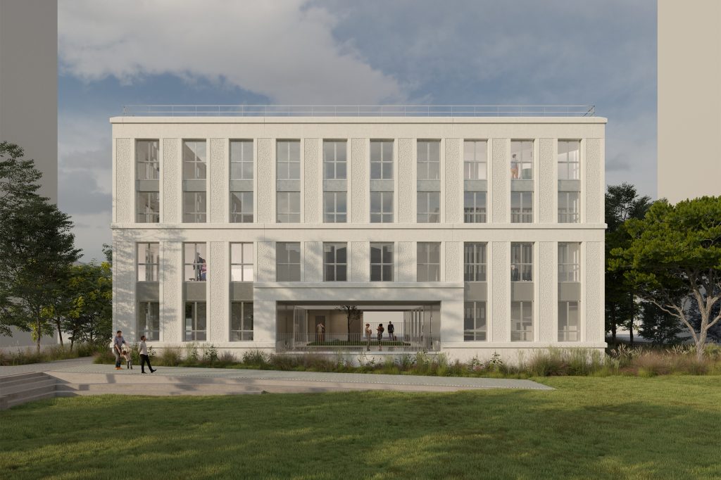 Construction de 39 logements en Maison de relais et Résidence sociale, leurs espaces communs et jardin - Saint-Jean Belcier, Quartier Amédée Saint-Germain centre, Bordeaux (33)