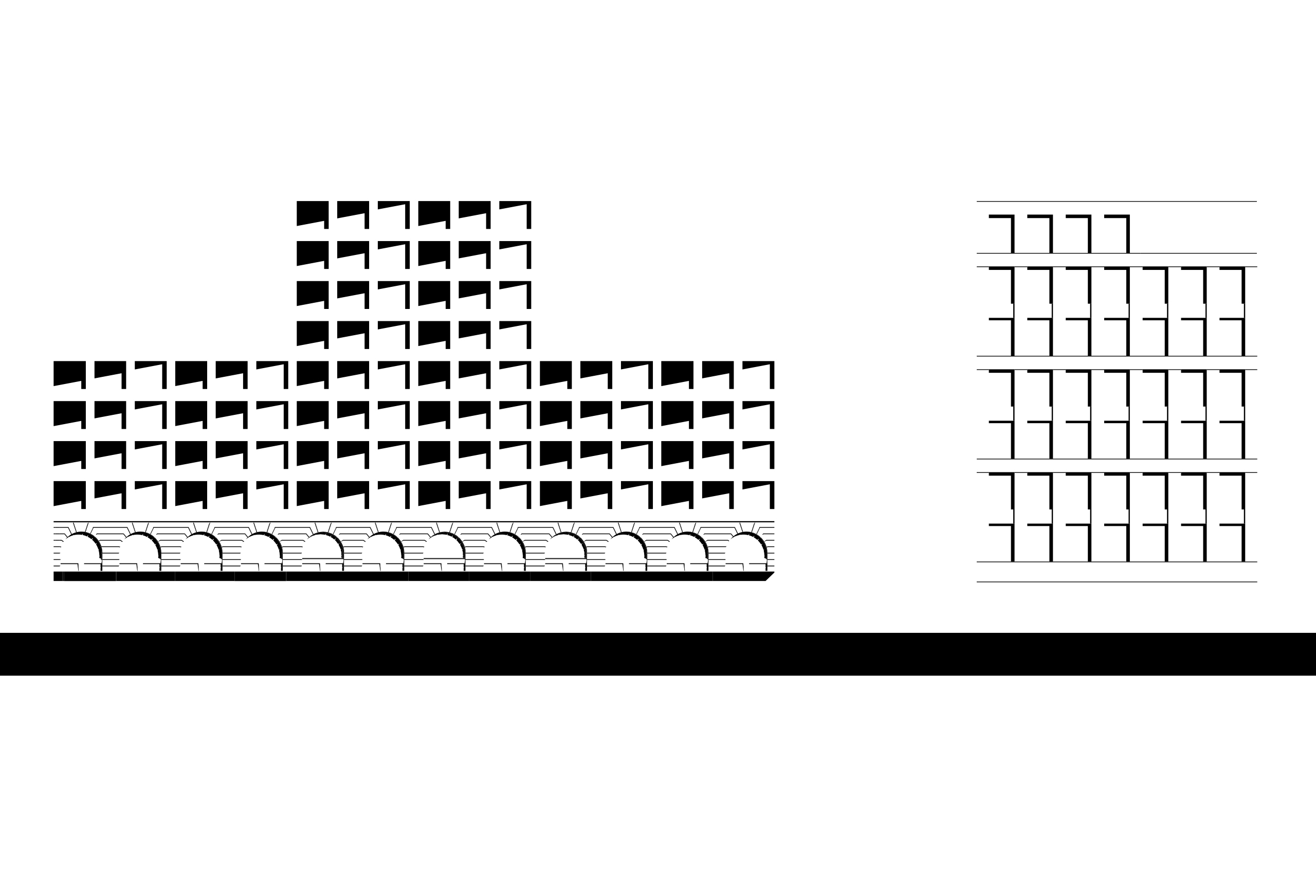 Bâtiment mixte où sont superposés un centre de propreté, un parking aérien de 420 places et 56 logements ; immeuble tertiaire ; aménagement d’une faille paysagée - Quartier Paludate, Bordeaux (33)